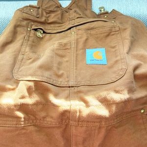 Adult Carhartt brown overalls